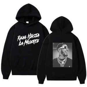 Heren Hoodies Sweatshirts Rapper Anuel AA Hoodies Hip Hop Sweatshirts Real Hasta La Muerte Gedrukt Street chic Jas Metaal Muziek Casual Lange mouw PulloverL231003