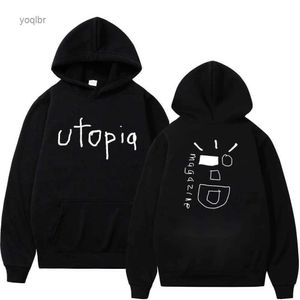 Sudaderas con capucha para hombre Sudaderas con capucha con estampado de álbum de rapero Utopia Hombres Mujeres Hip Hop Moda Sudaderas de gran tamaño Vintage Sudaderas con capucha de lana de manga larga L23111