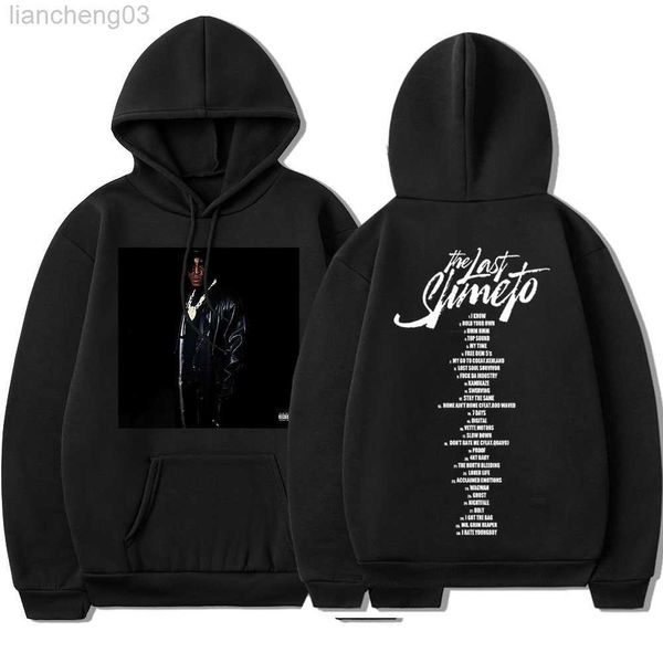 Sweats à capuche pour hommes Sweatshirts Rappeur YoungBoy Never Broke Again Sweat à capuche 2022 Nouvel album de musique The Last Slimeto Graphic Print Sweatshirts Hip Hop Streetwear Coat W0313