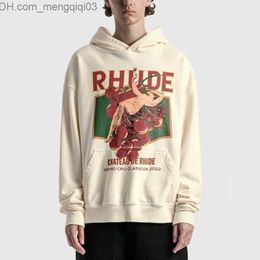 Sudaderas con capucha masculina sudaderas Rhode Heavyweight Hoodie Súper Gran Calle Fashion Fashion Spring/Summer Unisex Coat Z230818