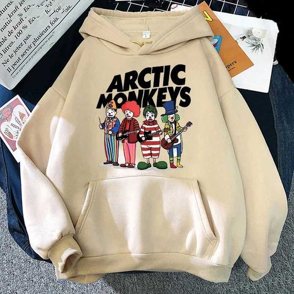 Sweatshishies masculines Sweatshirts Rock Band Arctic Monkeys Sweettères Men Homme Fashion Hip Hop Sweat HOODIE KIDES GARMES GARBELLES VOITURES FEMMES SPEATHIRT