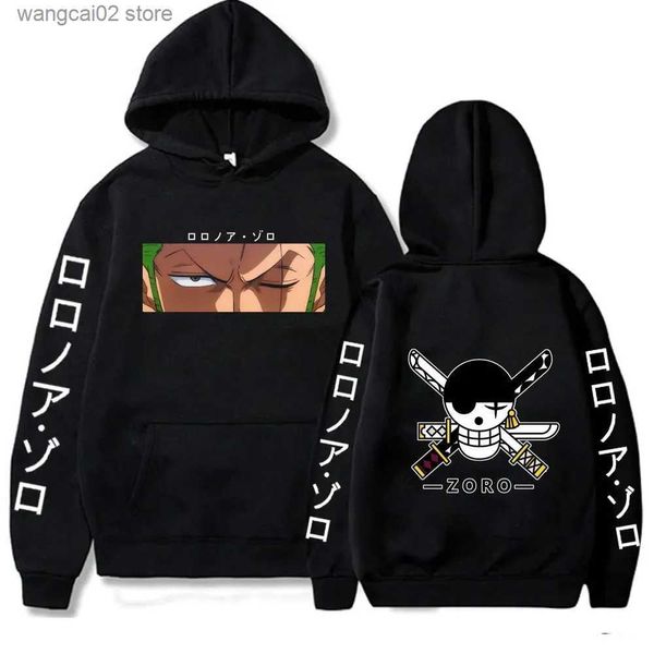 Sudaderas con capucha para hombre Sudaderas Roronoa Zoro Eyes Sudaderas con capucha UNA PIEZA Anime Jersey Unisex Otoño e Invierno Sudadera Nuevo Hip Pop Streetwear Ropa de moda T231019