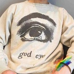 Heren Hoodies Sweatshirts SAINT MICHAEL GOD RAGLAN SWEAR Sweatshirts Heren Dames God's Eye Graffiti Destroy Hoodie Crewneckyolq