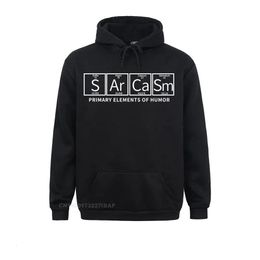 Sweats à capuche pour hommes Sweatshirts Sarcasm Science Éléments primaires de l'humour Harajuku Sweat à capuche pour homme Éléments de chimie périodique Veste de tableau périodique S Ar Ca Sm 231220