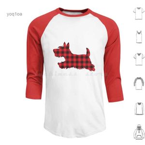 Sudaderas con capucha para hombre Sudaderas Scottie Dog Plaid Scottish Terrier Puppy Sudaderas con capucha rojas y negras Scottie Dog Scottie Dog Scottish TerrierL231026