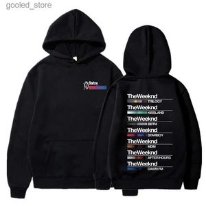 Sweats à capuche pour hommes Sweatshirts Singer The Sweat à capuche Starboy After Hours Dawn FM House of Balloons Music Album Hoody Hommes Femmes Rock Hip Hop Loose Streetwear Q231110