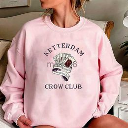 Heren Hoodies Sweatshirts Six of Crows Sweatshirt No Mourners No Funerals Hoodie Retro Ketterdam Crow Club Jumper Kaz Brekker Shadow and Bone Sweatshirts J230701