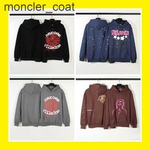 Sweats à capuche pour hommes Sweats Sp5der Hip Hop Chanteur Rocky Même Mousse Lettre 555555 Spider Web Imprimer Couple Hoodiehy2toxaxOXAX