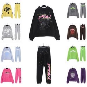 Heren Hoodies Sweatshirts Sp5der Young Thug 555555 Pullover Roze Rood Zwart Heren Hoge kwaliteit Hoodie Hoodys Broek Sp5ders Grafische Kleding H5NH