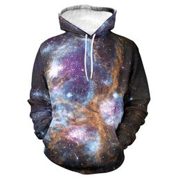 Sweats à capuche pour hommes Sweatshirts Space Universe Starry 3D imprimé 2022 Nouveaux sweats à capuche Mode Harajuku Swearshirts Streetwear Hommes Femmes Enfants Casual Tops 24328