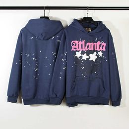 Sweats à capuche pour homme Sweats Spder Atlanta Spider Web Star Letter et sweat à capuche en peluche pour femme