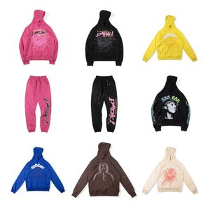 Sudaderas con capucha para hombre, sudaderas con capucha de Spider Pink Sp5der, ropa de calle para jóvenes Trapstar, Sudadera con capucha de Ángel Thug, jersey para hombres y mujeres, entrega