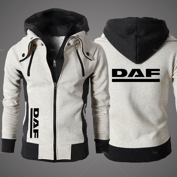 Sudaderas con capucha para hombre Sudaderas Primavera Otoño Camión DAF Ropa para hombre Sudaderas al aire libre Patchwork informal Chaquetas para hombre Sudaderas con capucha Harajuku Outwear 230328