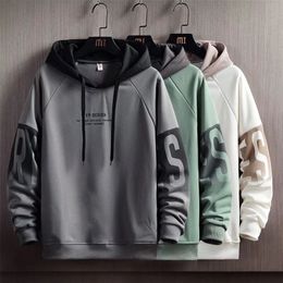 Heren Hoodies Sweatshirts Spring herfst Kpop Fashion Harajuku Letter Print Streetwear Trend Clothing 220924