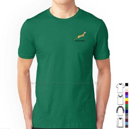 Sweats à capuche pour hommes Sweatshirts Springbok Rugby Gear T-shirt 100% coton Bok Rugby Short Tee Top à manches longues