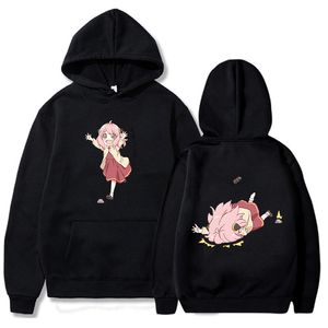 Heren Hoodies Sweatshirts Spy X Family Anya Forger Hoodies Japanse Anime Cartoon Dames Sweatshirts Kawaii Gedrukt Capuchon Meisje Winter Pullover Kleding 230914