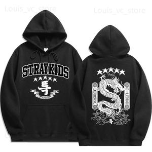 Sweats à capuche pour hommes Sweats à capuche pour enfants Stray Sweats à capuche à imprimé dragon cinq étoiles Hip Hop Streetwear Sweat à capuche en polaire Hommes Femmes Surdimensionné Pull décontracté T231117