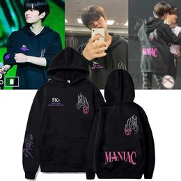 Sweat-shirt à capuche pour hommes et femmes, vêtements Stray Kids Maniac Skz World Tour Kpop pour hommes et femmes Y2k Sudaderas, 230630 FSNH