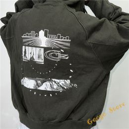 Heren hoodies sweatshirts streetwear Cav Empt lange mouw unisex 1 C E ritsvak gewassen zwart oversize CAVEMPT 230829