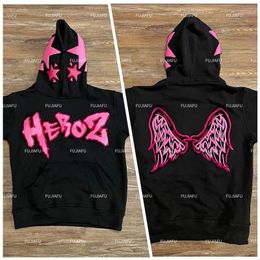 Heren hoodies sweatshirts streetwear JNCO hoodie sweatshirt Y2K heren hiphop dobbelstenen grafisch borduurwerk oversized trui hoodie harajuku gotische kleding 231127