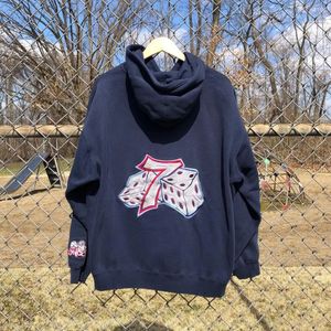 Sweats à capuche pour hommes Sweatshirts Streetwear JNCO sweat à capuche Y2K hommes Hip Hop dés graphique broderie surdimensionné pull à capuche Harajuku gothique vêtements 231113