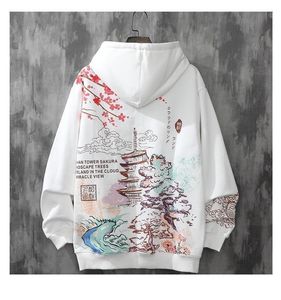 Sweats à capuche masculine Sweats Sweadeas Con Capucha Loft Print Hoodie Y2K Vêtements HARAJUKU ANIME HIPHOP Japonais Sweetshirt Sweatshirt Men Kpop 593