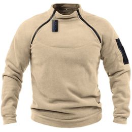 Sudaderas con capucha para hombre, suéter suelto de color sólido para exteriores, tácticas cálidas y transpirables 230720