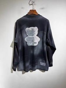 Sweats à capuche pour hommes Sweatshirts Sweat-shirt Fashion Washed Designer Hommes et femmes Bear Crew Neck Pull Jumper Tops Coton Welldone