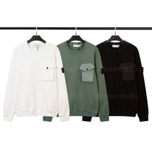 Sweats à capuche pour hommes Sweatshirts Stones Island Hommes Vêtements Designer Sweat à capuche en coton Poche à manches longues Col rond Pull Casual Fitness Wear Hommes