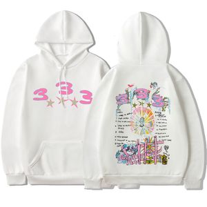 Heren Hoodies Sweatshirts Zweedse Rapper Bladee 333 Hoodie Drain Gang Band Grafische Mode Kleding Hip Hop Oversized Street chic 230920