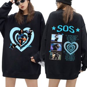 Heren Hoodies Sweatshirts SZA SOS Concert Tour Grafische Crewneck Sweatshirts kleding Men Women's Fashion Harajuku Casual Oversized Hoodies Streetwear 230818