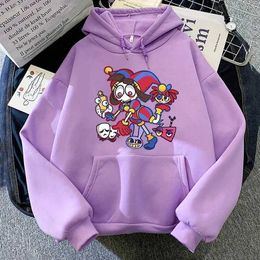 Heren Hoodies Sweatshirts The Amazing Digital Circus Funny Hoodies Autumn Casual Men/Women Sweatshirts Brand FLCE Kleding Comfortabel Lange slevites T240509