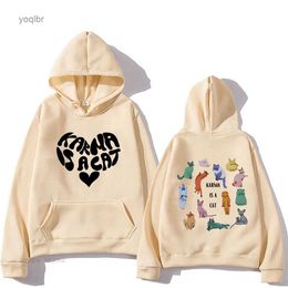 Sweats à capuche pour hommes Sweatshirts The Eras Tour Karma est un chat multicolore animaux Anime graphique sweat à capuche pour homme Kawaii coréen Harajuku sweats 90 s dessin animé ClothesL23111