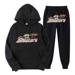 Sweats à capuche pour hommes Sweatshirts Thread Bottom Hem Ensemble de sport de loisirs pour hommes et femmes Trapstar Rouge Noir Tiger Head Pull Pantalon de garde x0914