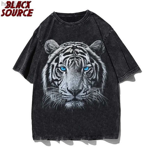 Sweats à capuche masculine T-shirt pour hommes Tiger Imprime