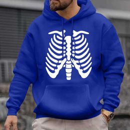 Heren Hoodies Sweatshirts Peuter Hoodie Male herfst Winter Casual Bone Print Lange Mouw Dichter Blouse Boys Sleepers G221011