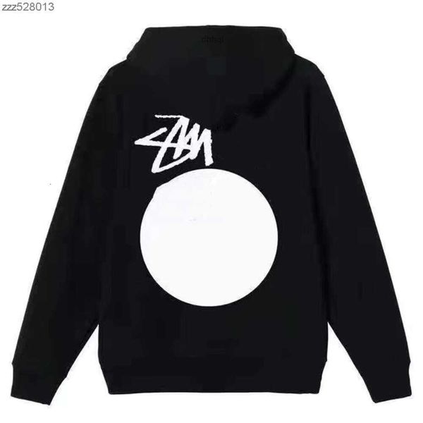 Sweats à capuche pour hommes TopHoodie Sweat-shirt à capuche de haute qualité pour hommes et femmes Noir Numéro 8 Long manteau en coton ample Dés à capuche Hip Hop Vêtements