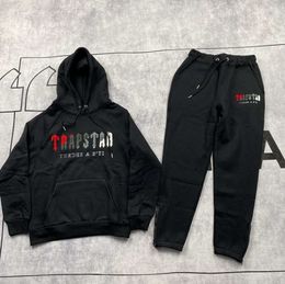 Felpe con cappuccio da uomo Felpe Trap Brand London Oversize Uomo Donna High Street Asciugamano Ricamo Stella Pullover Pile Casual Trapstar Design avanzato 557ess