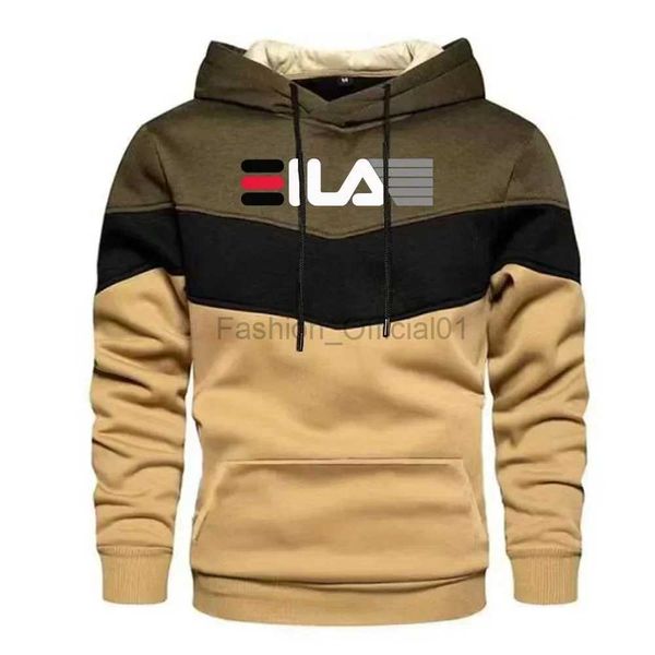 Sweats à capuche pour hommes Sweats Sweats Tending Brand Imprimé Splicing Sweat à capuche pour homme Spring Automne Sweatshirts Sweats Sweet Style Casual Street Style Tops D240429