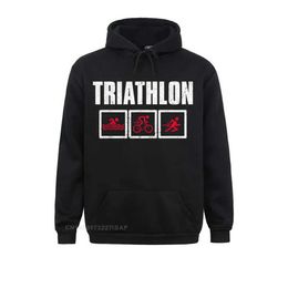 Men's Hoodies Sweatshirts Triathlon Athlete Lover Triathlon Sport Hoodie Cosie Long Slve Hoodies NEW YEAR DAY Boy Sweatshirts Chinese Style Hoods New T240428