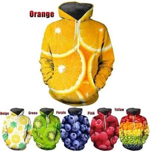 Heren Hoodies Sweatshirts Tropisch fruit Lemon Hoodie Men Men 3d Avocado Kiwi Fruit Print Hoodies Dames kleding Harajuku Fashion Y2K Pullovers Hooded Hoody 240424