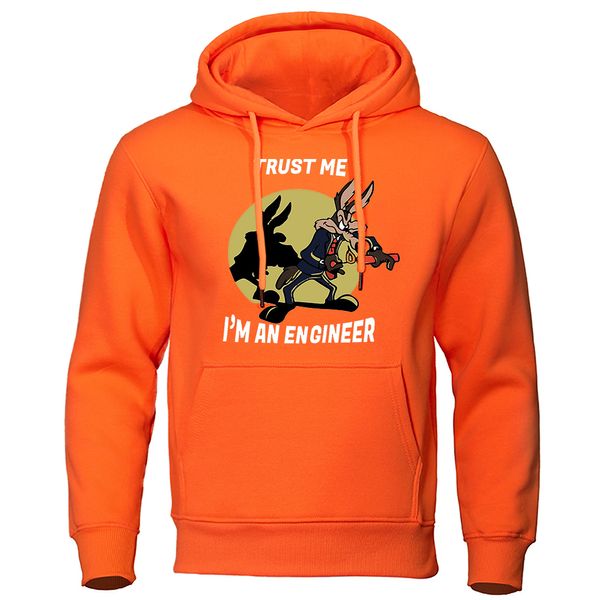 Hoodies voor heren Sweatshirts Trust Me Im An Engineer Hoodie voor heren Puur fleece Vintage kleding Ronde hals Technische kleding Klassieke oversized truien 230707