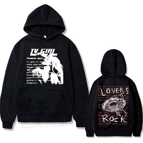 Sweats à capuche pour hommes Sweats Tv Girl Lovers Rock Song Sweat à capuche imprimé French Exit Album Poster Merch Tops Hommes Femmes Mode Vintage Sweat surdimensionné 230807