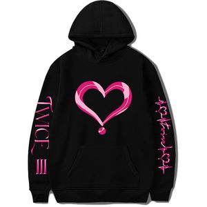 Heren Hoodies Sweatshirts TWICE concert 4TH WORLD TOUR Kpop Sweatshirt Womenmen winter Gedrukt Mode Trui 230206