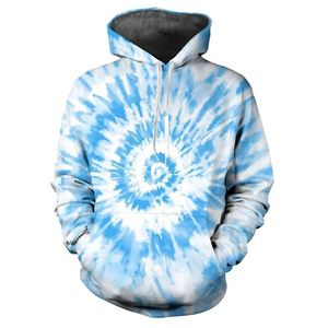 Sudaderas con capucha para hombre Sudaderas Unisex Divertido 3D Colorido Tie Dye Imprimir Manga larga Hombres Mujeres Jerseys Sudadera 231213