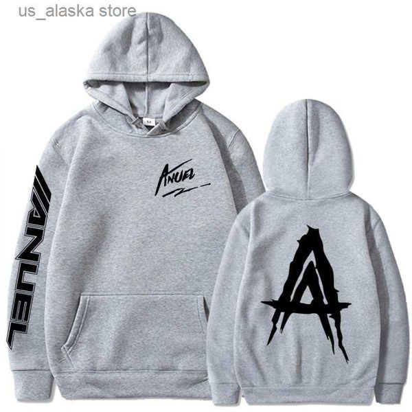 Sweats à capuche pour hommes Sweats Unisexe tendance nouveau Anuel AA motif sweat à capuche imprimé Sweat Couple Real Hasta La Muerte rue hip-hop vente chaude sport sweat à capuche T230731