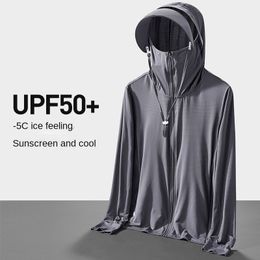 Sweats à capuche pour hommes Sweats Upf50 Outdoor Ice Soie Protection solaire Vêtements Bébé Garçon Été Uv Léger Respirant Manteau 230718