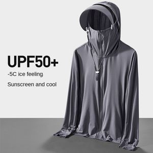 Sweats à capuche pour hommes Sweatshirts Upf50 en plein air glace soie protection solaire vêtements bébé garçon été UV léger respirant manteau 230718
