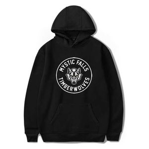 Heren Hoodies Sweatshirts VS Tv The Vampires Diaries Mystic Falls Timberwolves Hoodies Unisex Herfst Winter Casual Katoenen Truien Topszln231108