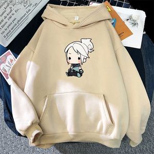 Hoodies voor heren Sweatshirts VALORANT Anime Hoodie Jett Streetwear Oversized sweatshirt voor dames Leuke cartoonprint Top Trainingspak Heren Unisex Studenten Truien 220924